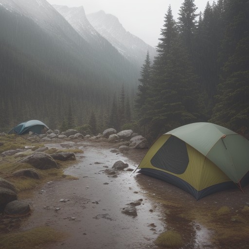 【レインウェア】撥水スプレーの選び方 | 雨の日でも快適な登山装備の作り方 をイメージした 広角の風景、ハイキング の写真
