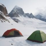 【登山】標高差による気温の変化 | 正しい計算方法と服装の選び方 をイメージした 広角の風景、山 の写真
