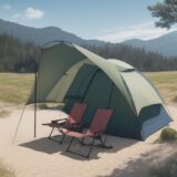 【ビーチチェア】コンパクトに畳む手順 | 車への積み込み方 をイメージした 広角の風景 の写真