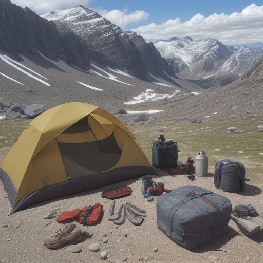 【登山用ギア】メンテナンスセットの内容 | 道具の手入れと保管方法 をイメージした 広角の風景、山 の写真