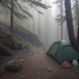 【登山ウエア】泥や汗の汚れ落とし | 正しい洗濯方法と注意点 をイメージした 広角の風景、ハイキング の写真