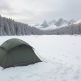 【冬山】装備チェックリスト | 安全に登るための持ち物まとめ をイメージした 広角の風景、山、冬 の写真