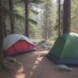 【マムシ】登山の道中で遭遇しないための対策 | 避ける歩き方と注意点 をイメージした 広角の風景、ハイキング の写真