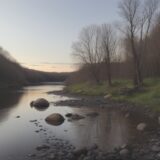 【川魚罠】おすすめの道具と使い方 | 生き物を捕まえるコツ をイメージした 広角の風景、川 の写真