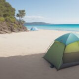 【日差し対策】海での日焼けを防ぐアイテム | おすすめの選び方と準備物 をイメージした 広角の風景 の写真