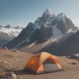 【登山】稜線の突風への備え | 安全に歩くための装備と対策 をイメージした 広角の風景、山、稜線 の写真