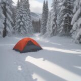 【ウィンタースポーツ】初心者の転倒対策 | 体のケアと回復方法 をイメージした 広角の風景、冬 の写真