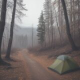 【山歩き】晩秋の装備と準備 | 安全に歩くための注意点 をイメージした 広角の風景、ハイキング、秋 の写真