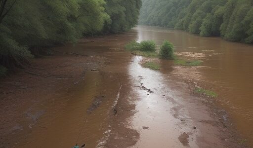 【川釣り】集中豪雨後の濁り | 釣果を出すタイミングとポイント選び