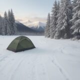 【冬山】結露を防ぐウェア選び | 快適に過ごすための対策方法 をイメージした 広角の風景、山、冬 の写真