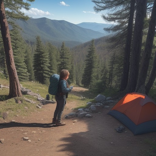 【登山シューズ】泥汚れを落とす手順 | 正しい手入れの方法 をイメージした 広角の風景、ハイキング の写真