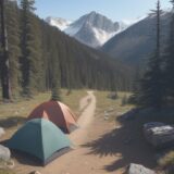 【登山】足首をねじった時の対処法 | 山での応急処置と歩き方 をイメージした 広角の風景、ハイキング の写真