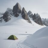 【登山】稜線の視界不良への備え | 安全に歩くためのルート確認と対策 をイメージした 広角の風景、山、稜線 の写真