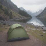 【登山ザック】雨除けの準備 | 荷物を濡らさないための対策方法 をイメージした 広角の風景、ハイキング の写真