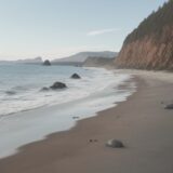 【潮の流れ】アプリで確認する読み方 | 海での釣りポイント探し をイメージした 広角の風景 の写真