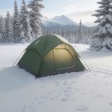 【冬山】テント内の結露を防ぐ方法 | 快適に過ごすための対策とコツ をイメージした 広角の風景、山、冬 の写真