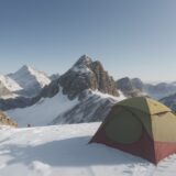 【登山】稜線の気温低下に備える | 服装を変えるタイミングと注意点 をイメージした 広角の風景、山、稜線 の写真