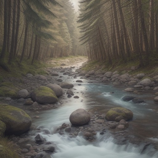 【川の流れ】速さを判断する方法 | 安全に渡るためのチェックポイント をイメージした 広角の風景、川 の写真