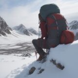 【登山用アイゼン】錆落としの手順 | 冬山登山の道具メンテナンス方法 をイメージした 広角の風景、山、ハイキング、冬 の写真