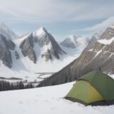 【登山】稜線の体感温度 | 気温低下への対策と服装 をイメージした 広角の風景、山、稜線 の写真