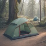 【キャンプ】虫対策の基本 | 効果的な撃退方法と準備アイテム をイメージした 広角の風景 の写真