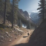【トラバース】登山の歩き方 | 安全に斜面を移動するコツ をイメージした 広角の風景、ハイキング の写真