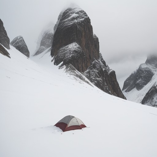 【登山】霧での停滞判断 | 安全に下山するための基準 をイメージした 広角の風景、山 の写真