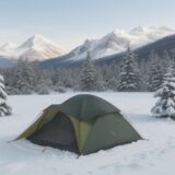 【冬山】結露を防ぐウェア選び | 汗冷えを抑える重ね着の方法 をイメージした 広角の風景、山、冬 の写真