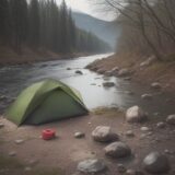 【自作餌】川の生き物を集める方法 | 材料と作り方の手順 をイメージした 広角の風景、川 の写真