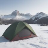【登山ウエア】静電気を防ぐ素材選び | 冬の山行で役立つ対策法 をイメージした 広角の風景、山、ハイキング、冬 の写真