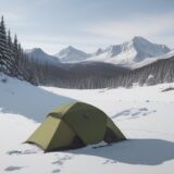 【低体温症】登山の食事で対策 | 体温を維持するメニュー選び をイメージした 広角の風景、山 の写真