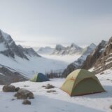 【登山用ギア】経年劣化を防ぐ保管方法 | 長く使うための手入れ術 をイメージした 広角の風景、山 の写真