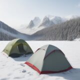 【冬山】霜降りの対策方法 | 雪山の歩き方と装備の選び方 をイメージした 広角の風景、山、冬、山、ハイキング、雪景色 の写真