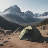 【登山】初心者の水分補給 | 適切なタイミングと量について をイメージした 広角の風景、山 の写真