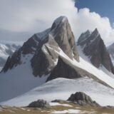 【登山】初夏の山歩きにおすすめのエリア | 北アルプスの登山ルート をイメージした 広角の風景、山、ハイキング、夏 の写真