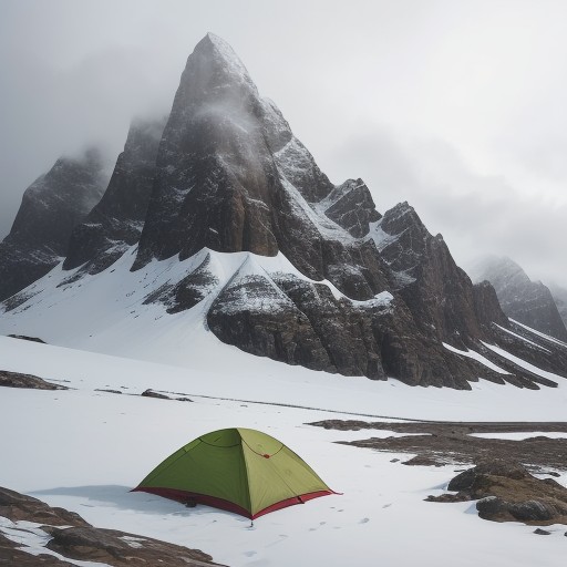 【登山】霧で視界が悪くなった時の歩き方 | 安全な対処法と準備 をイメージした 広角の風景、山 の写真