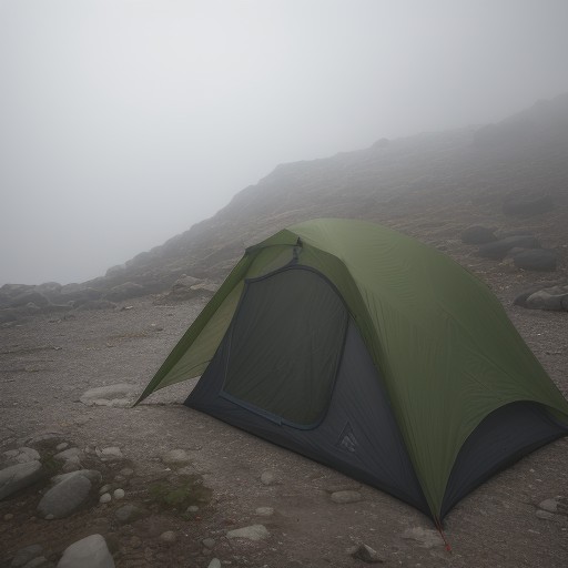 【登山】霧が出たときの停滞判断 | 下山のタイミングと注意点 をイメージした 山 の写真