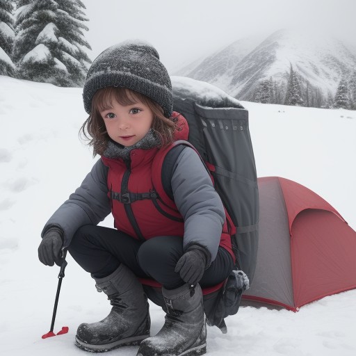 【濡れ対策】子供のスキーウェア選び | 雪山での防水アイテムと準備 をイメージした 雪景色、冬、山、雪景色 の写真
