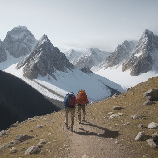【登山】稜線を歩くルート選び | 足の疲労を減らす方法 をイメージした 山、稜線 の写真