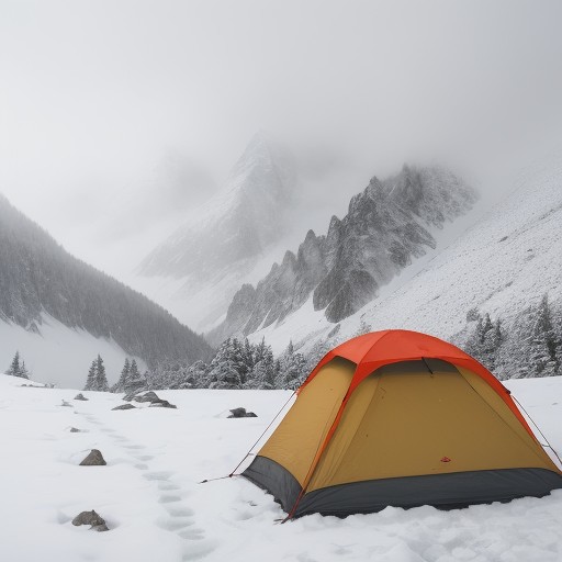 【登山】稜線の霧での停滞判断 | 安全に下山するためのルール をイメージした 山、稜線、冬 の写真