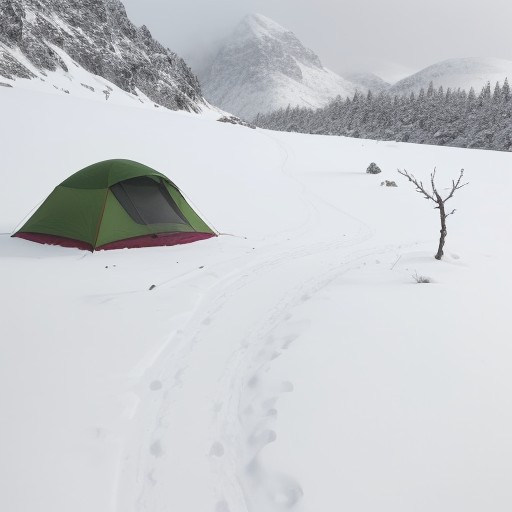 【山菜】採取のタイミング | 標高による時期の変化と注意点 をイメージした 春、雪景色、山頂 の写真