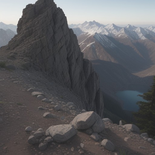 【登山】疲れが限界に達したサイン | 体の変化と判断基準 をイメージした 山、登山道 の写真