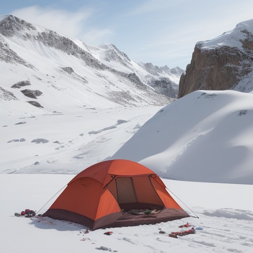 【低体温症】登山の食事メニュー | 体温を上げる食材と選び方 をイメージした 冬、山、登山道 の写真