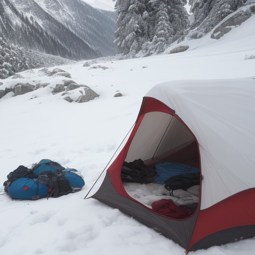 【低体温症】登山の現場で気づくサイン | 正しい見分け方と対処法 をイメージした 冬、山 の写真
