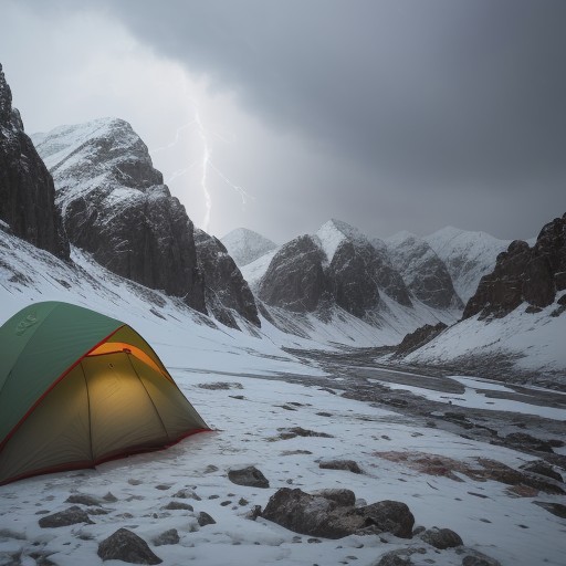【登山】天候による判断基準 | 安全な撤退タイミングの決め方 をイメージした 山 の写真