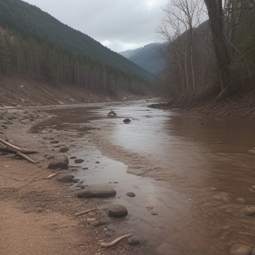 【川の増水】濁りの変化で判断する | 正しい予測方法と注意点 をイメージした 川 の写真