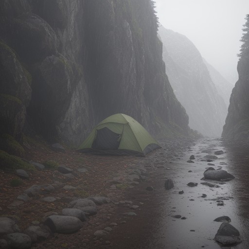【登山】雨量の目安と停滞判断 | 安全な下山へのタイミング をイメージした 山 の写真