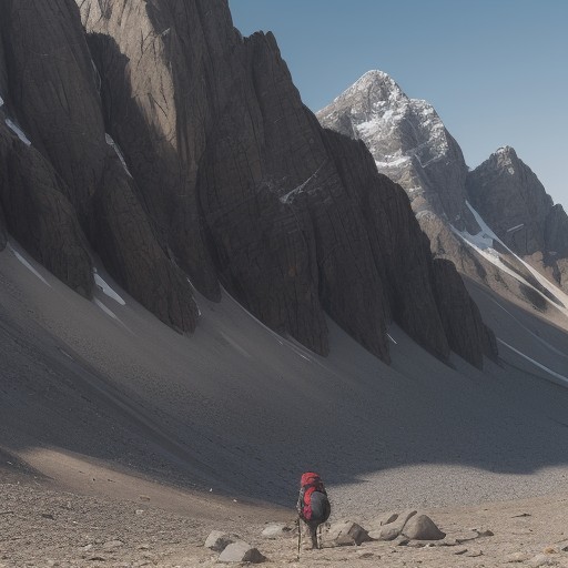 【砂礫帯】登山の歩き方 | 足元の安定させるコツと注意点 をイメージした 山、ハイキング の写真