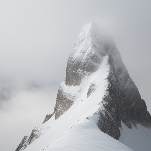 【登山】霧が晴れて視界が開ける瞬間 | 山頂からの景色とルート案内 をイメージした 山 の写真