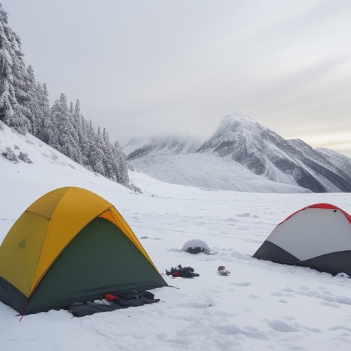 【低体温症】登山の現場で役立つ応急処置 | 体温を戻す回復方法 をイメージした 山、冬 の写真